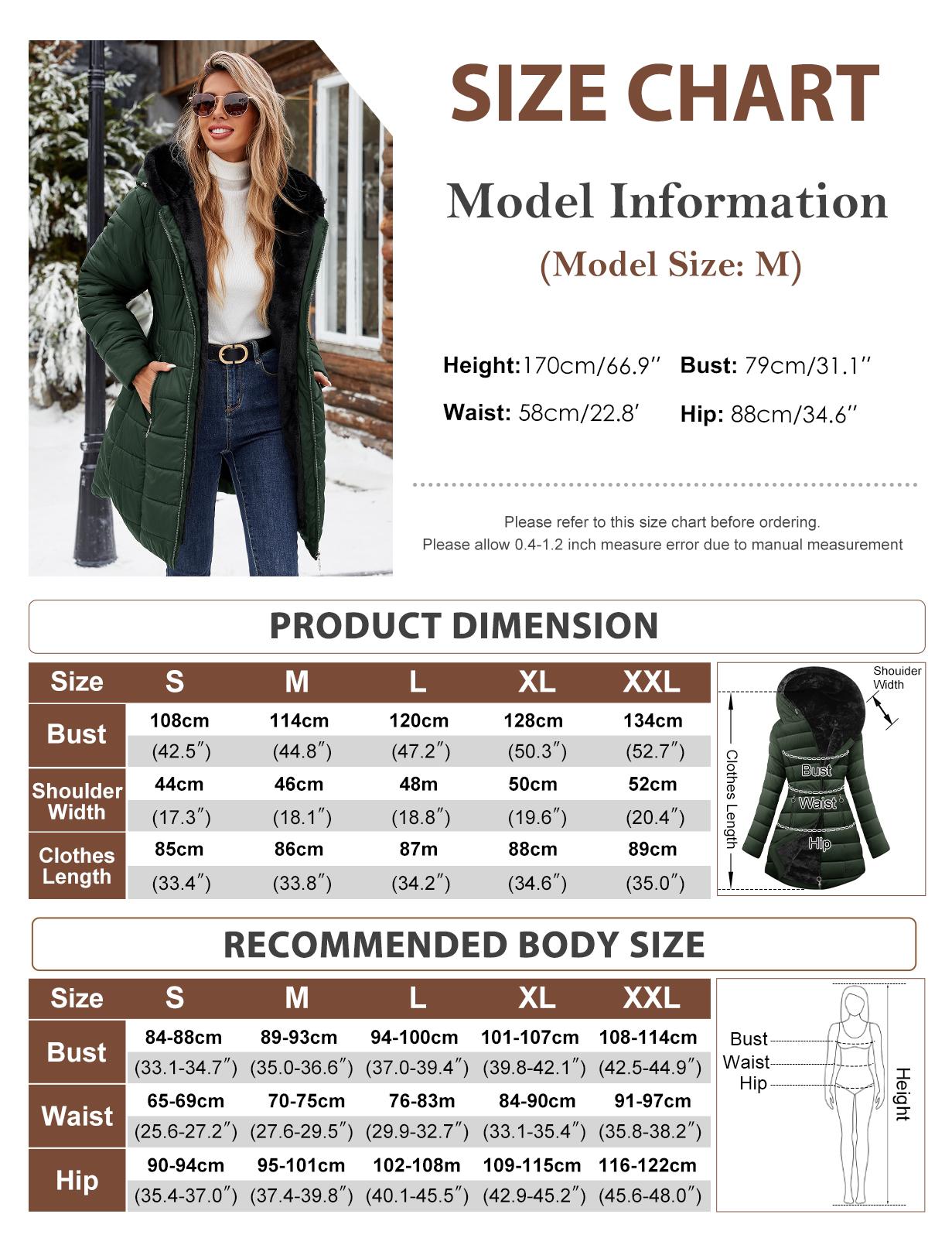 Women's fleece-lined hooded winter coat detail 13