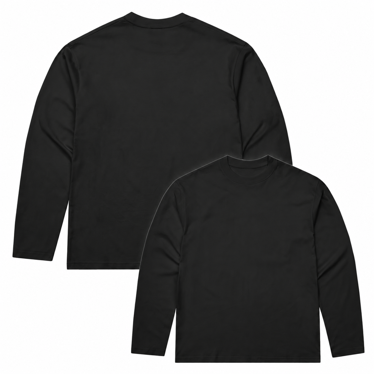 Cotton Long-Sleeve T-Shirt — Black · 13