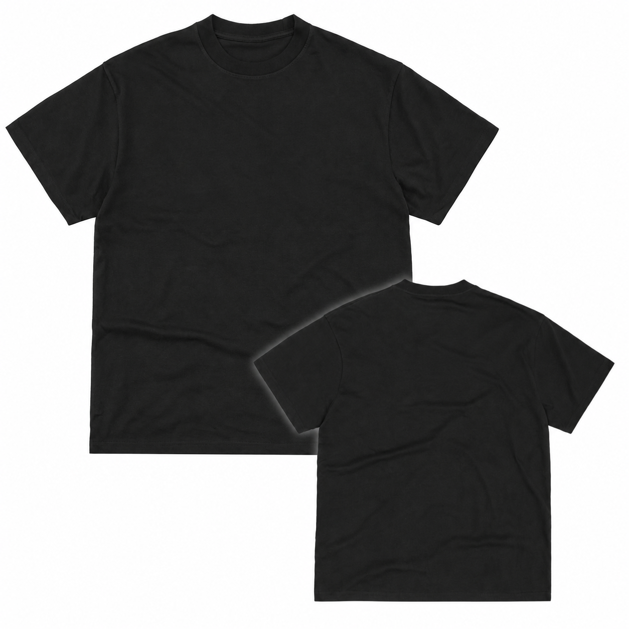 Cotton Crew-Neck T-Shirt — Black · 19
