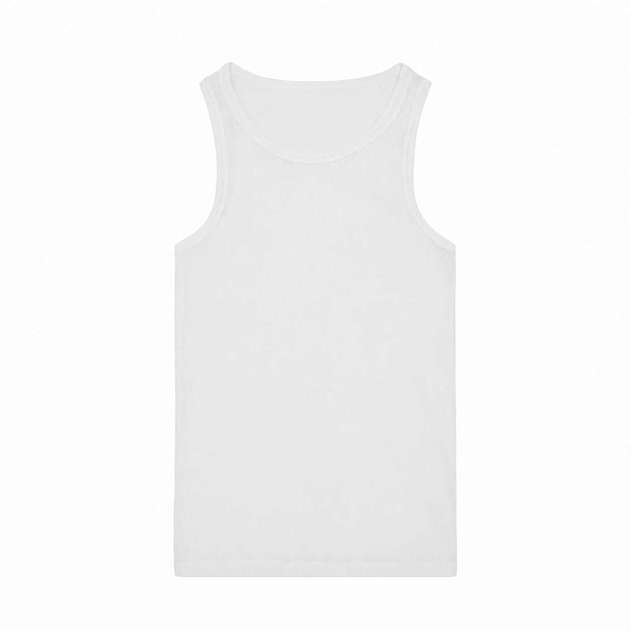 Waffle Tank Top — White · 29