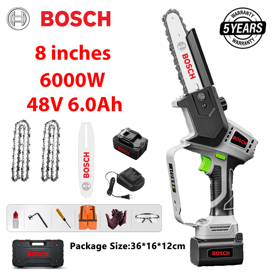 Bosch 12000W lítium akkumulátoros kefe nélküli láncfűrész
