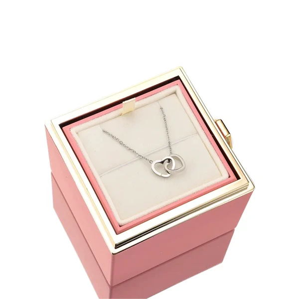 Eternal Rose Box - Colier personalizat gravat