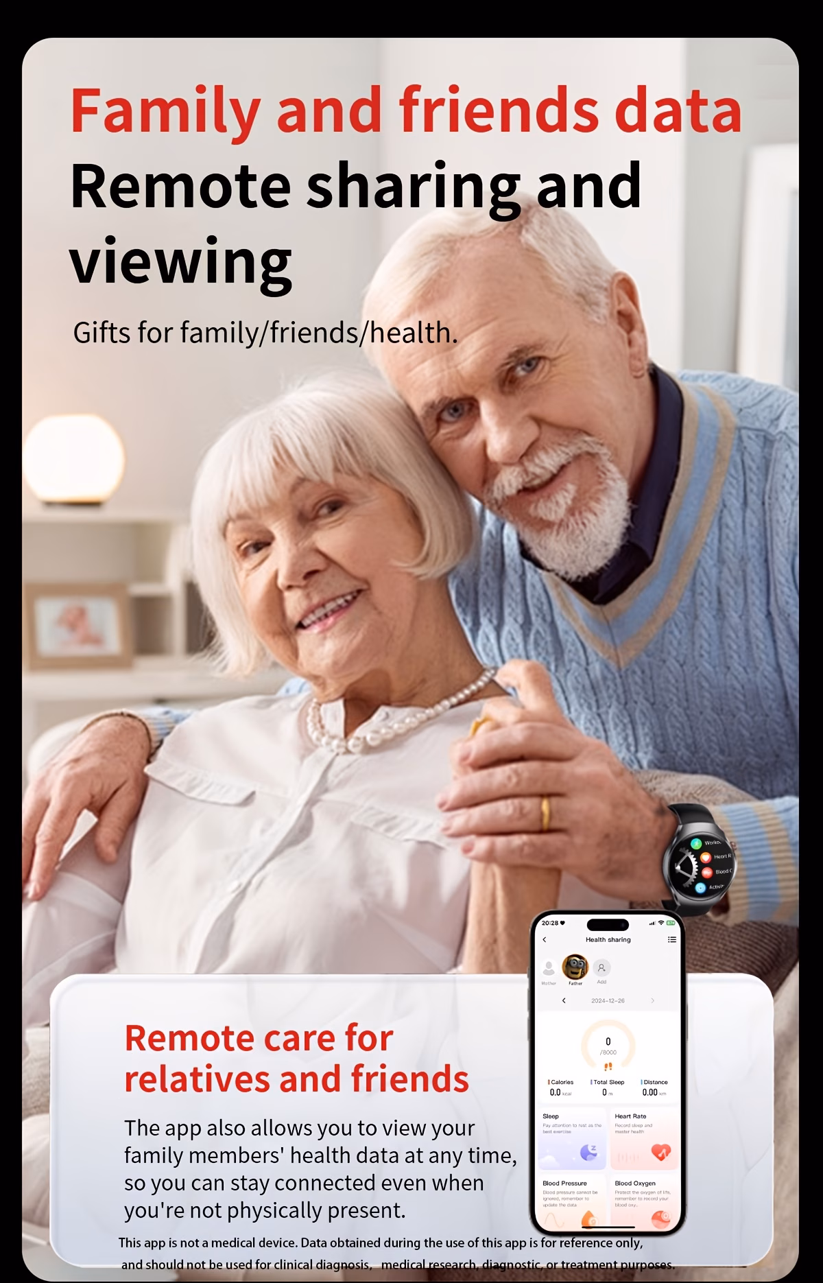 2026     watch 1 43 inch high definition full   supports wireless calls voice   one click sos for help 100 sports   remote monitoring fitness tracking suitable for   phones and for iphone Product details 12