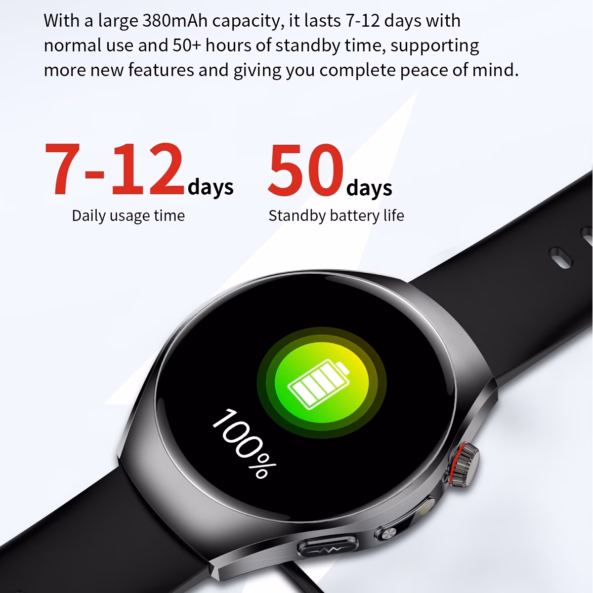 2026 New Healthy Sports Smart Watch, 1.43-inch High-definition Full Touch Screen, Supports Wireless Calls, Voice Assistants, One-click SOS for Help, 100+ Sports Modes, Remote Monitoring, Fitness Tracking, Suitable for Android Phones And for iPhone