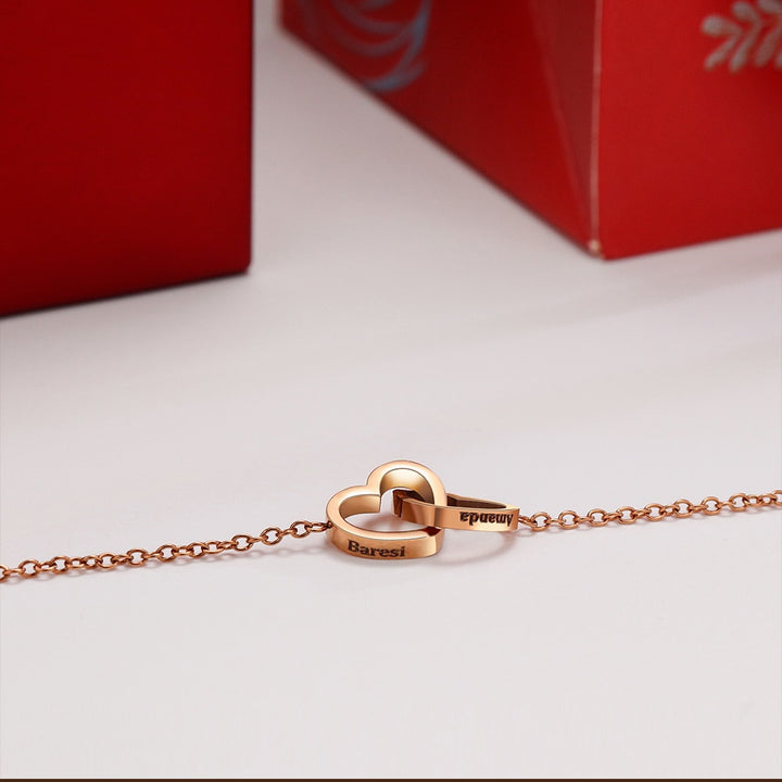 💖📿50% sleva 🎁Eternal Rose Box - Colier personalizat gravat
