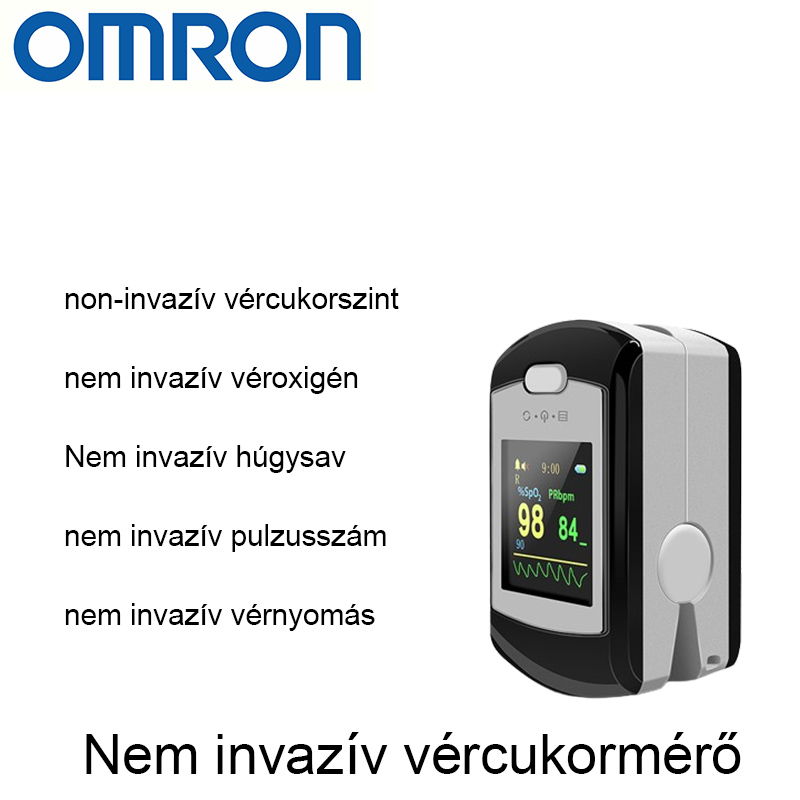 Omron nem invazív vércukormérő (5 másodperces mérés/99%-os pontosság)