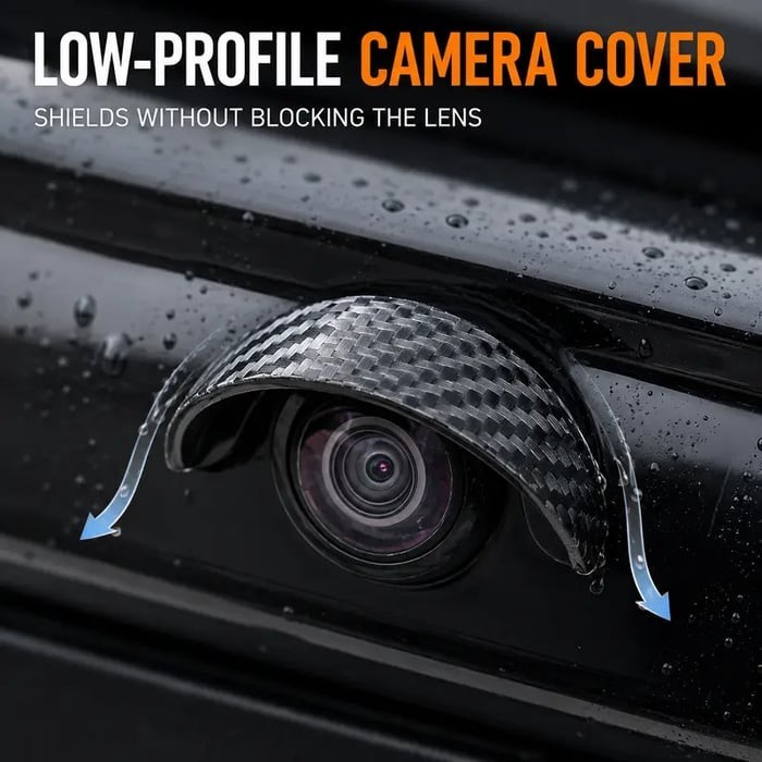 Soft PVC Sun Shade Cover, Waterproof Protector Hood for Reversing Backup Camera