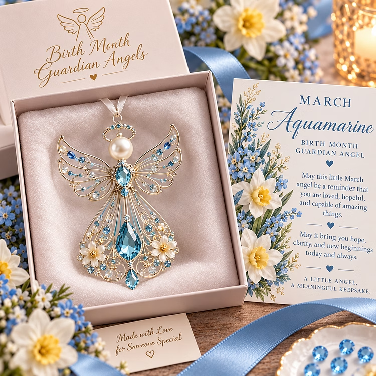 🌟Last Day 60% OFF🎁Birth Month Guardian Angel | 12 Birthstone-Inspired Keepsakes for Meaningful Gifts✨