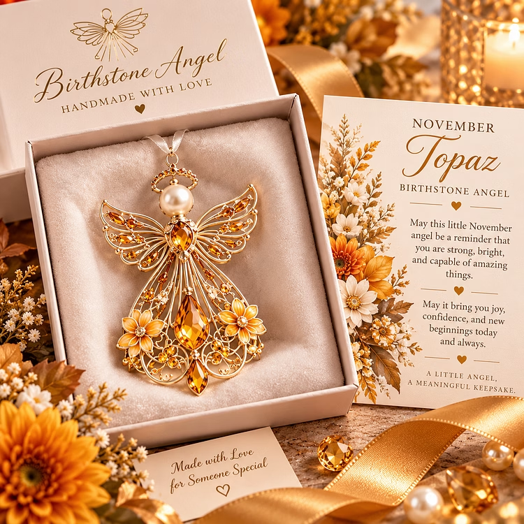 🌟Last Day 60% OFF🎁Birth Month Guardian Angel | 12 Birthstone-Inspired Keepsakes for Meaningful Gifts✨