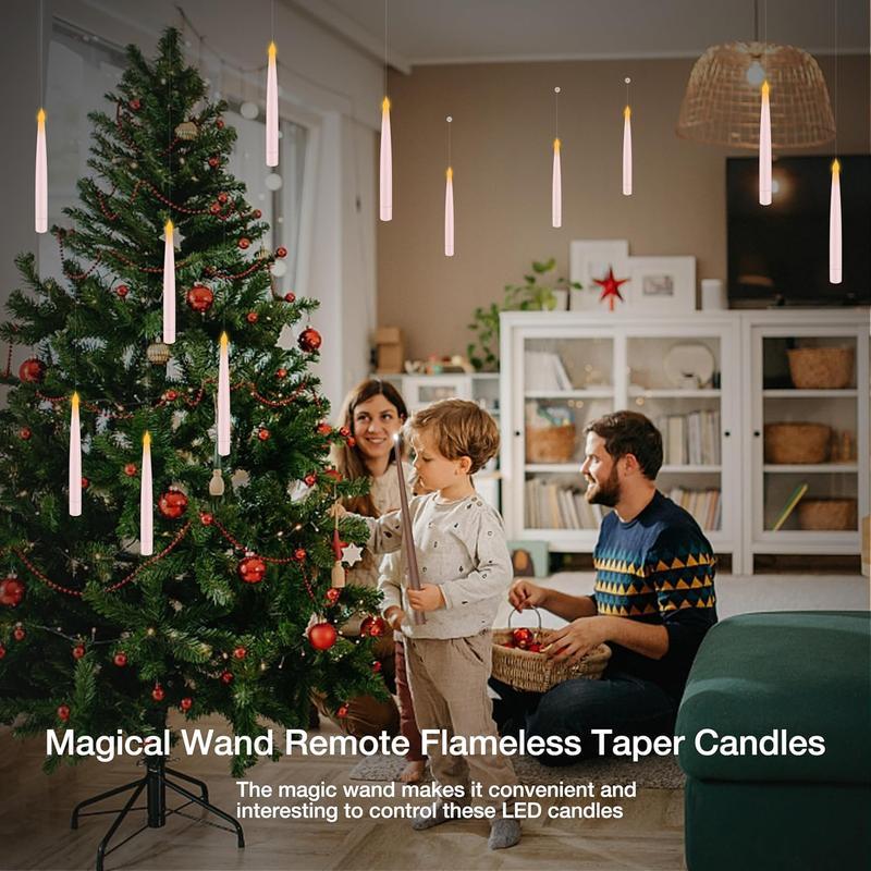 Floating LED Candles with Magic Wand Remote – Create a Magical Haunted Atmosphere in Seconds
