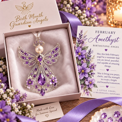 🌟Last Day 60% OFF🎁Birth Month Guardian Angel | 12 Birthstone-Inspired Keepsakes for Meaningful Gifts✨