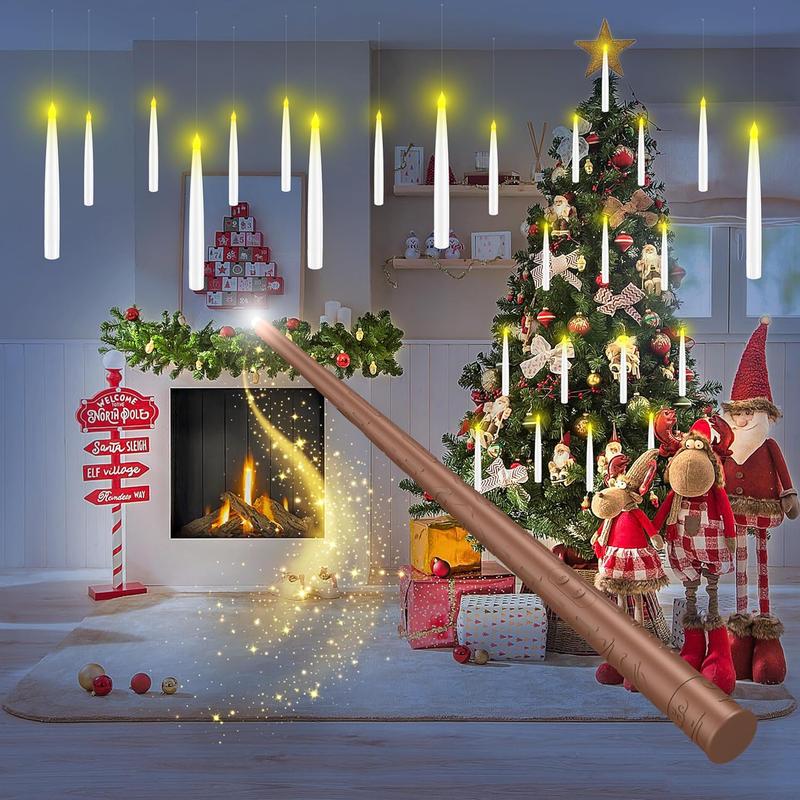 Floating LED Candles with Magic Wand Remote – Create a Magical Haunted Atmosphere in Seconds