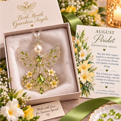 🌟Last Day 60% OFF🎁Birth Month Guardian Angel | 12 Birthstone-Inspired Keepsakes for Meaningful Gifts✨