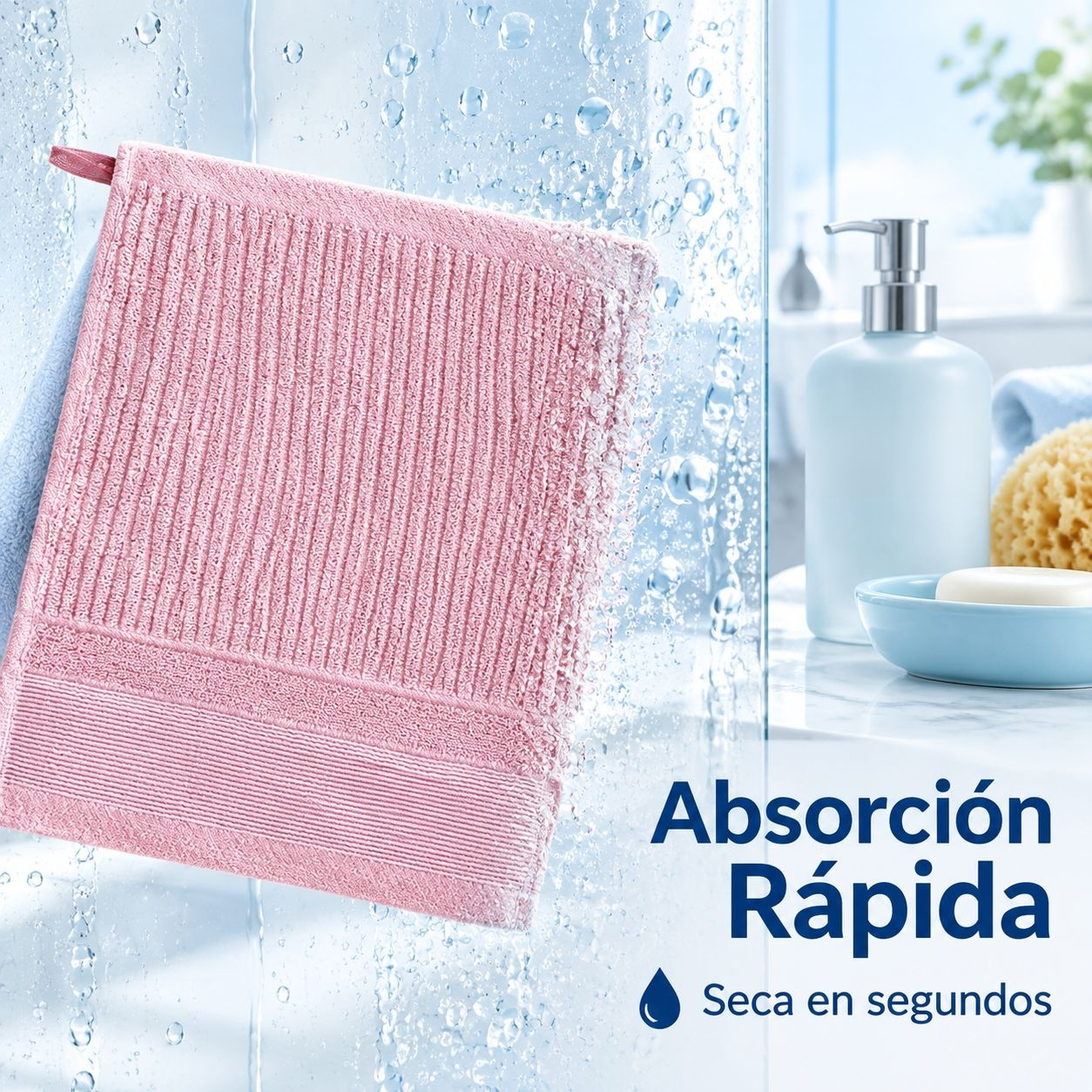 Toalla facial cuadrada de algodón puro para uso doméstico