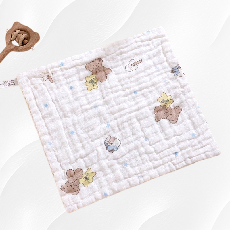 Toalla cuadrada de gasa de seis capas especial para bebés
