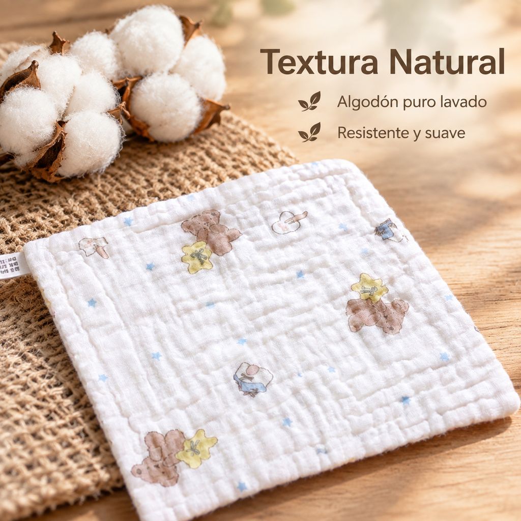 Toalla cuadrada de gasa de seis capas especial para bebés