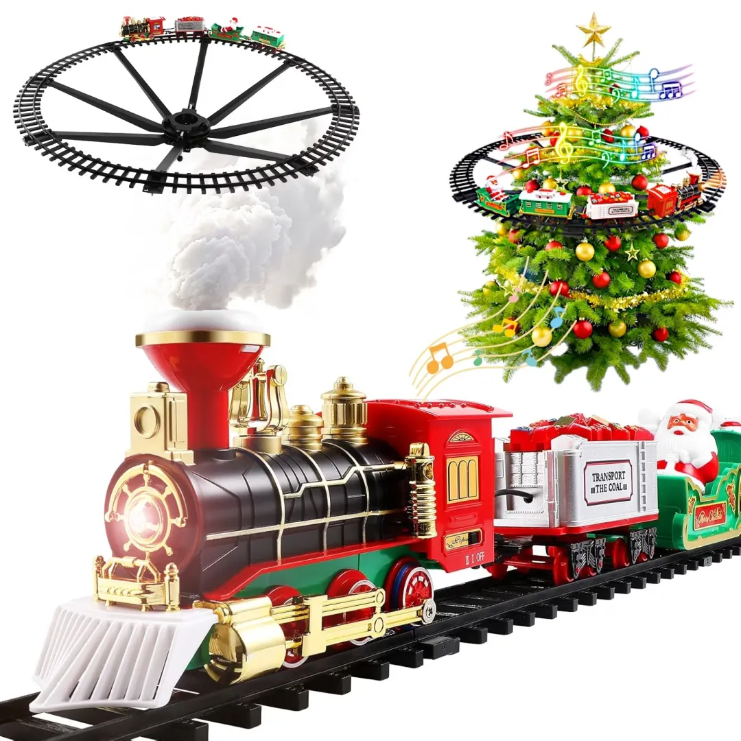 TreeTrack Train – Elevated Christmas Tree Train Set