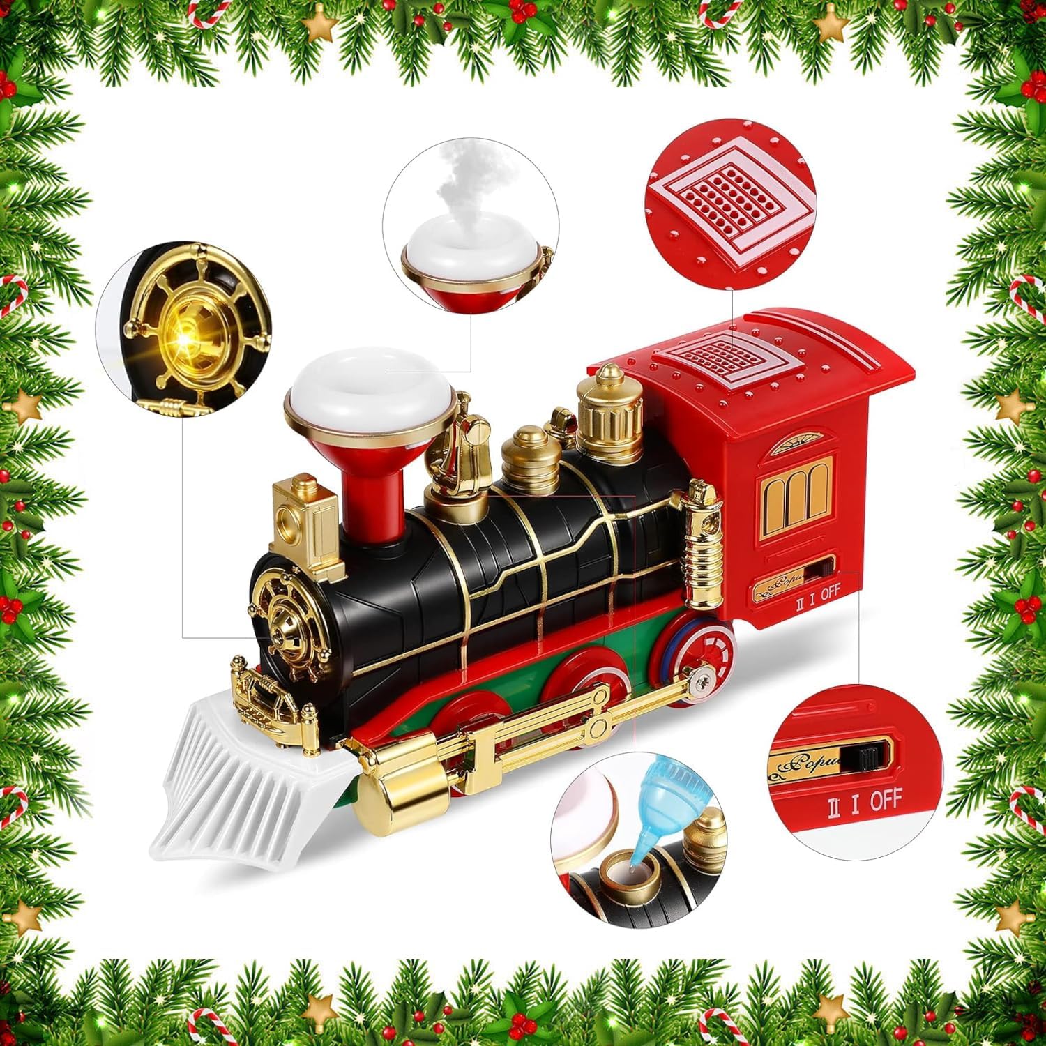 TreeTrack Train – Elevated Christmas Tree Train Set