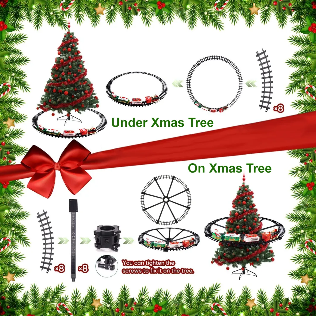 TreeTrack Train – Elevated Christmas Tree Train Set