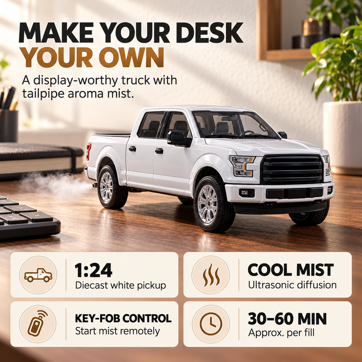 Truck Cabin Scent Diffuser for Long Drives