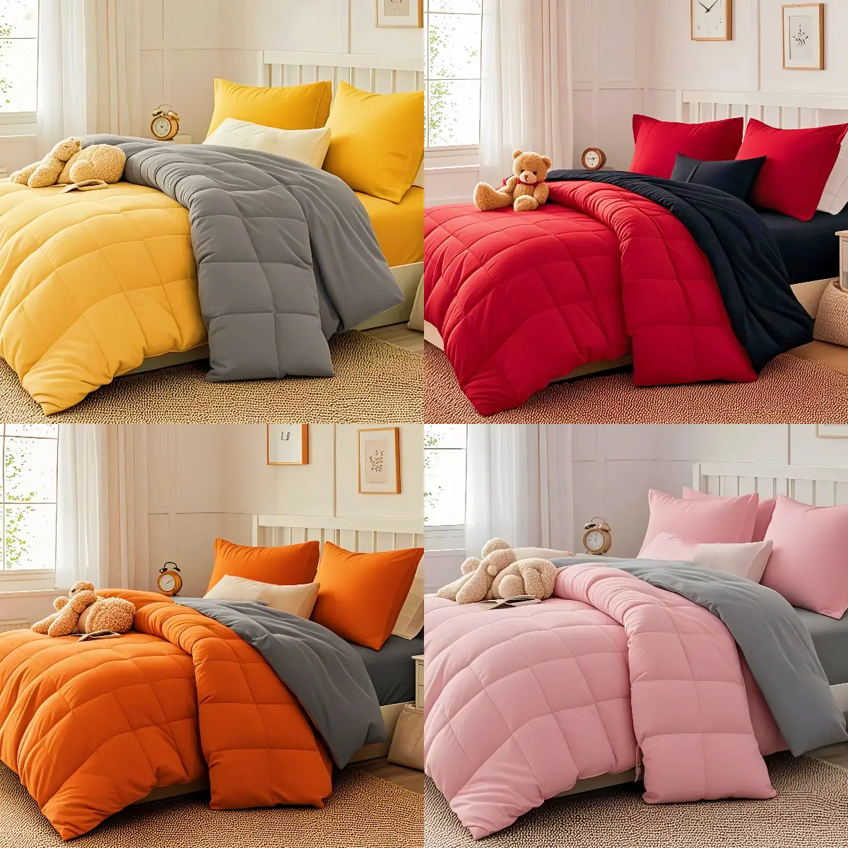 comforter set styling