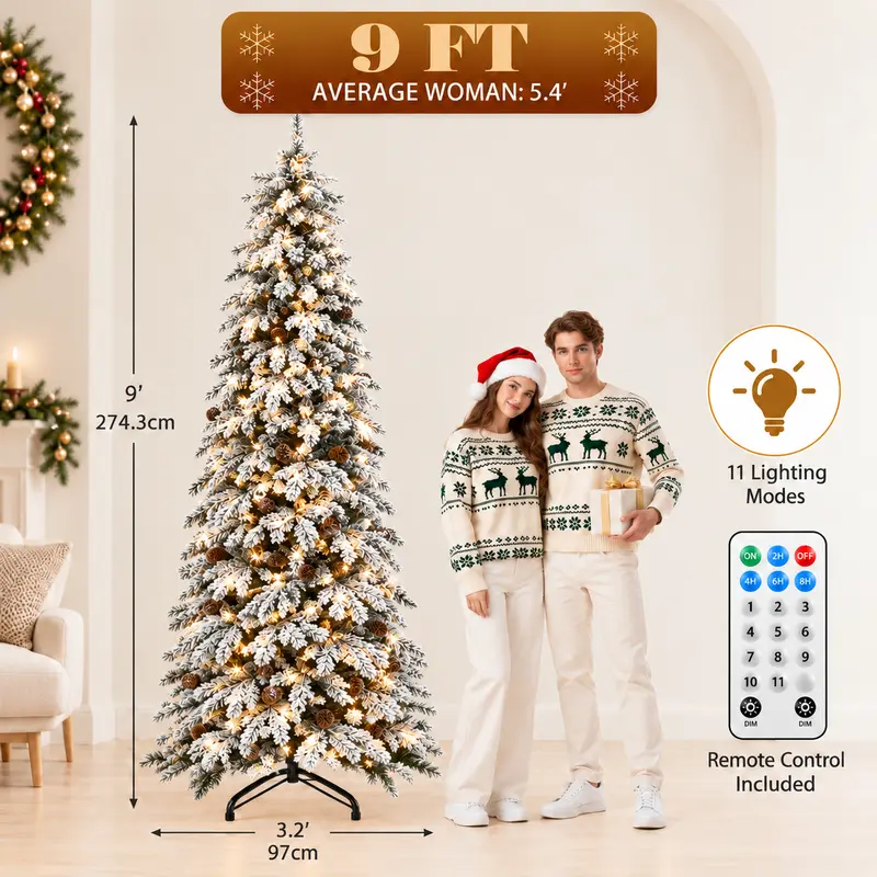 9ft Snow Layered Christmas tree version photograph