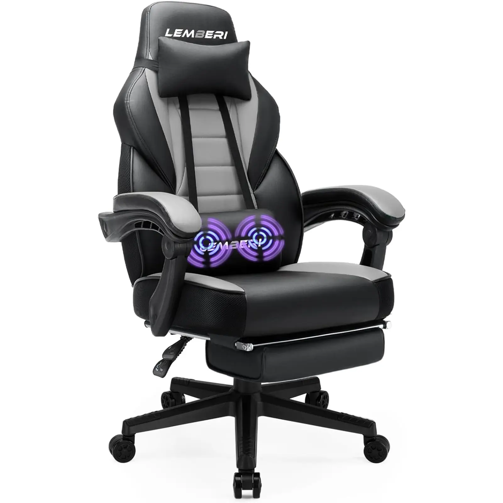Gaming Chairs for Adults,Ergonomic Video Game Chairs with footrest,Big and Tall Gaming Chair 400lb Weight Capacity, Racing Style Computer Gamer Chair with Headrest and Lumbar Support