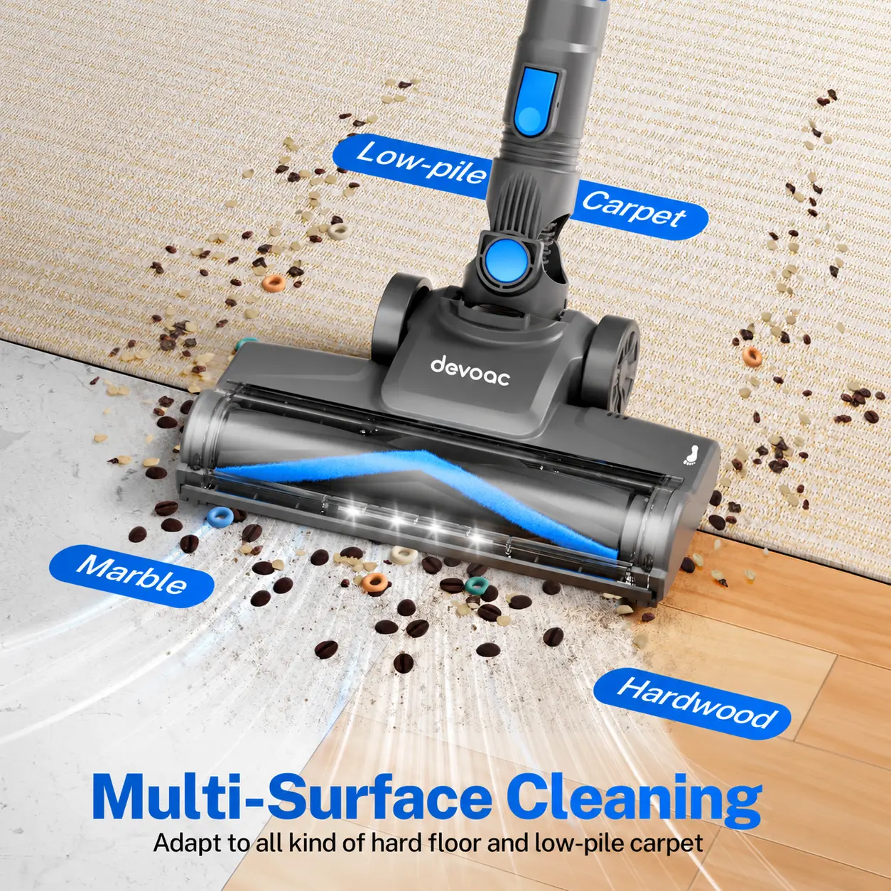 Devoac N3P Cordless Stick Vacuum Cleaner