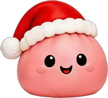 Festive squishy character
