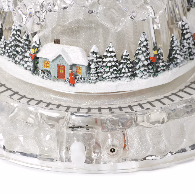 Amusements Lighted Musical 4-Tier Rotating Christmas Tree with Train