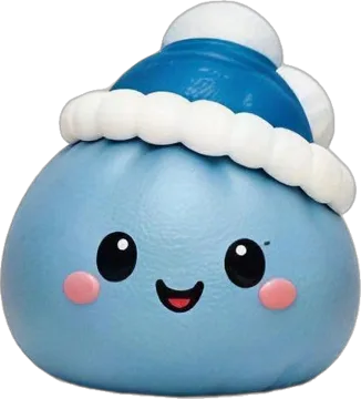 Festive squishy character