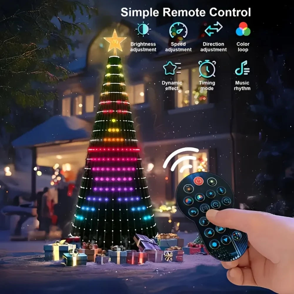 Smart LED Christmas Tree Lights 1.8m-400leds Au Plug