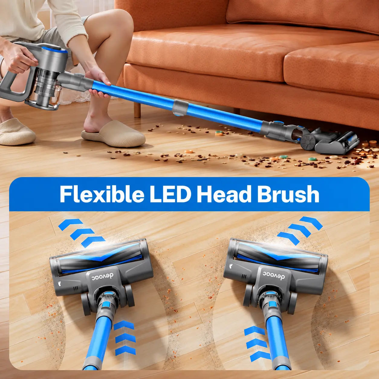 Devoac N3P Cordless Stick Vacuum Cleaner