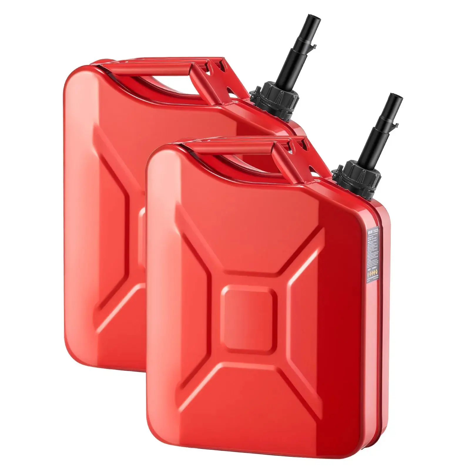 20L Metal Fuel Jerry Can, 2-Pack