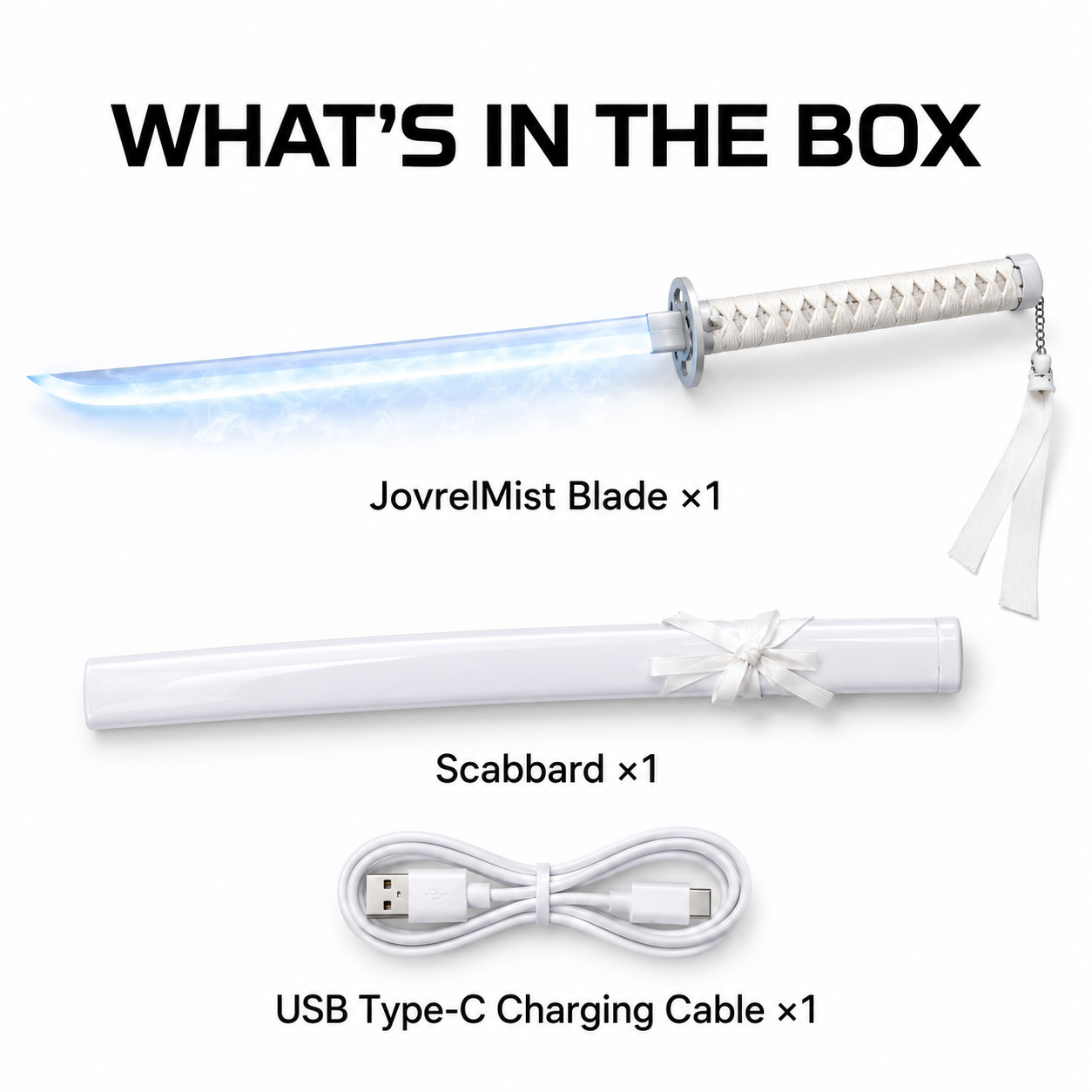 JovrelMist Blade - LED Light-Up Sword with Mist Effect