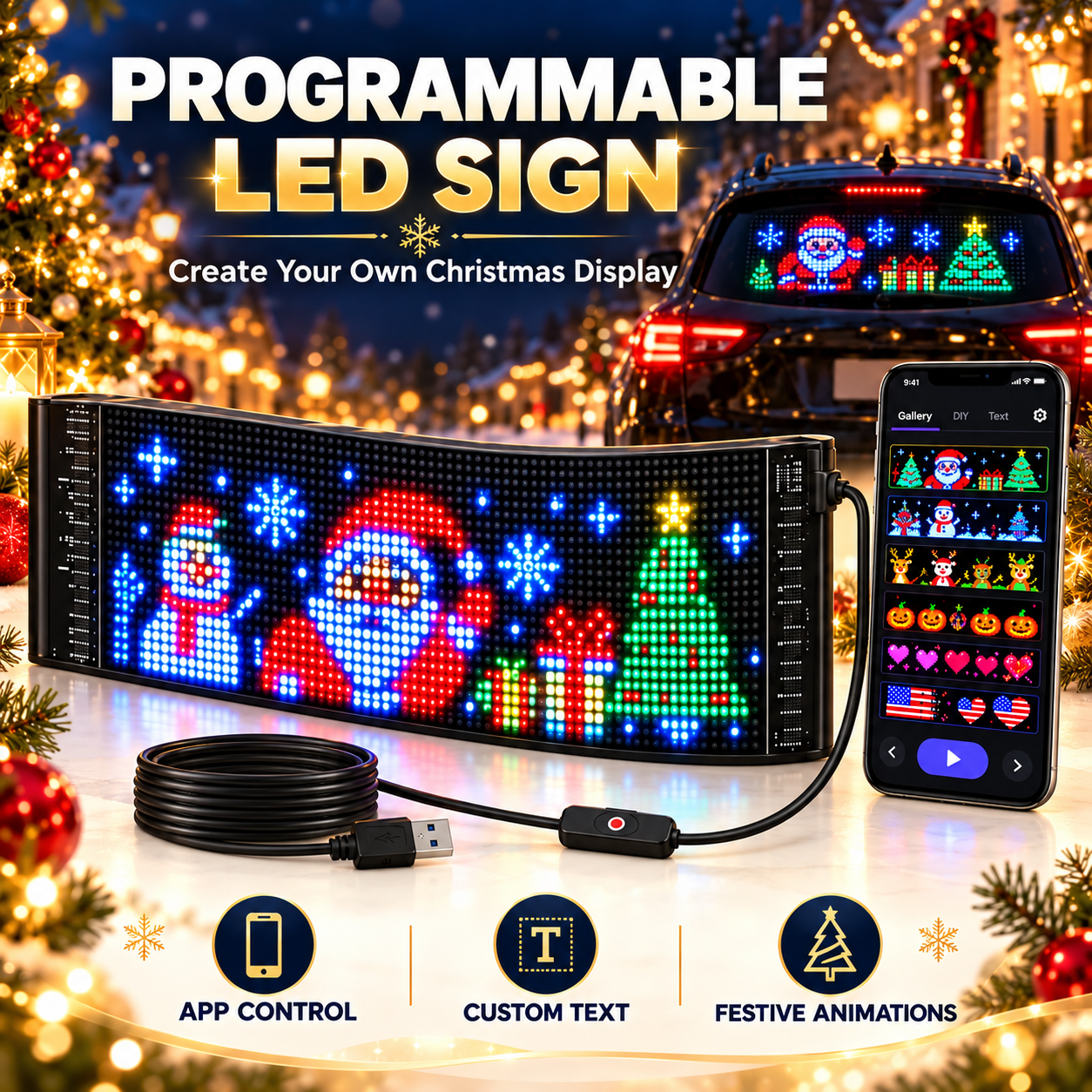 Custom LED Car Display