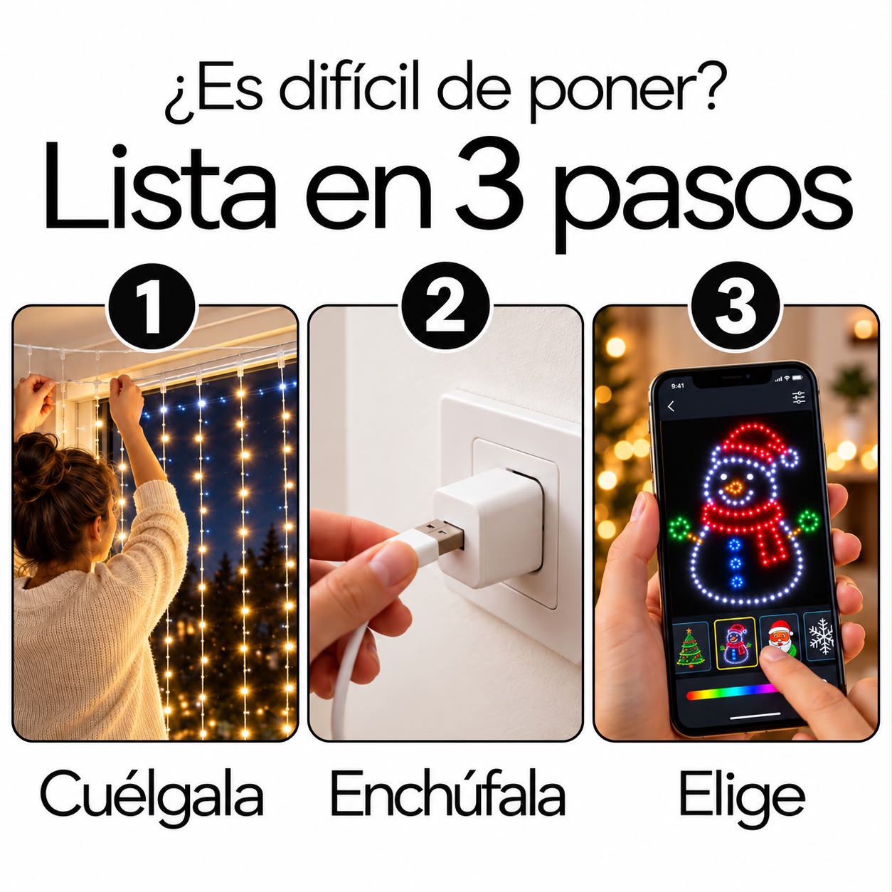 Instalación en tres pasos