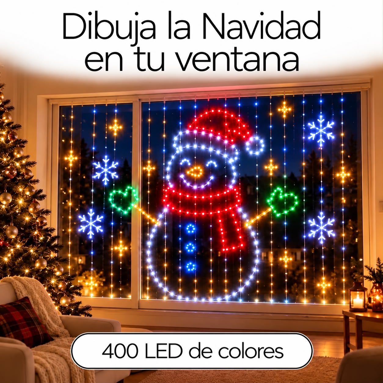 Dibuja la Navidad en tu ventana