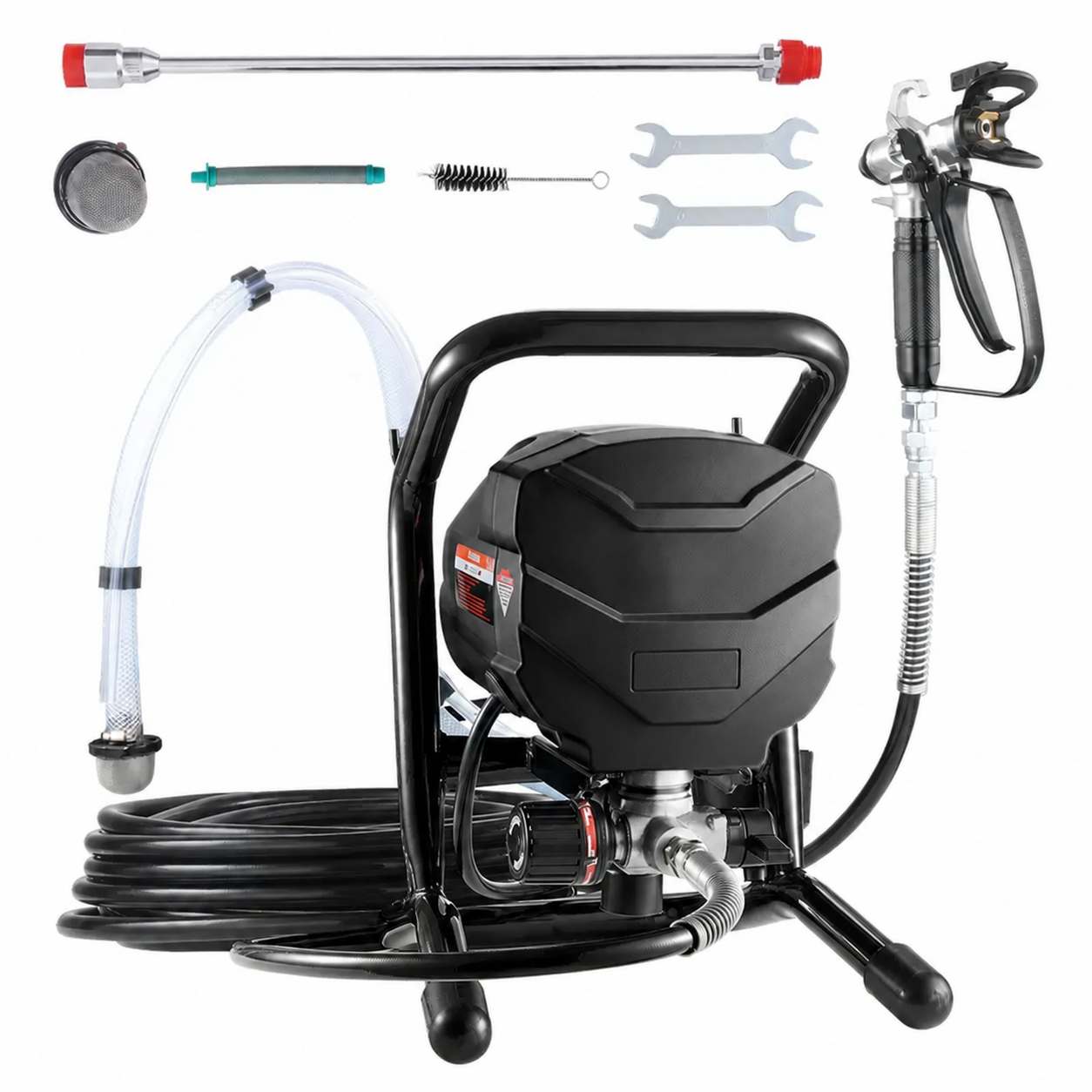 3000 PSI High-Pressure Stand Airless Paint Sprayer, 650W Efficient Electric Model with Extended Spray Range, for Home Interior Ceiling, Outdoor Furniture & Fences, Handheld Design for Fine Even Coats