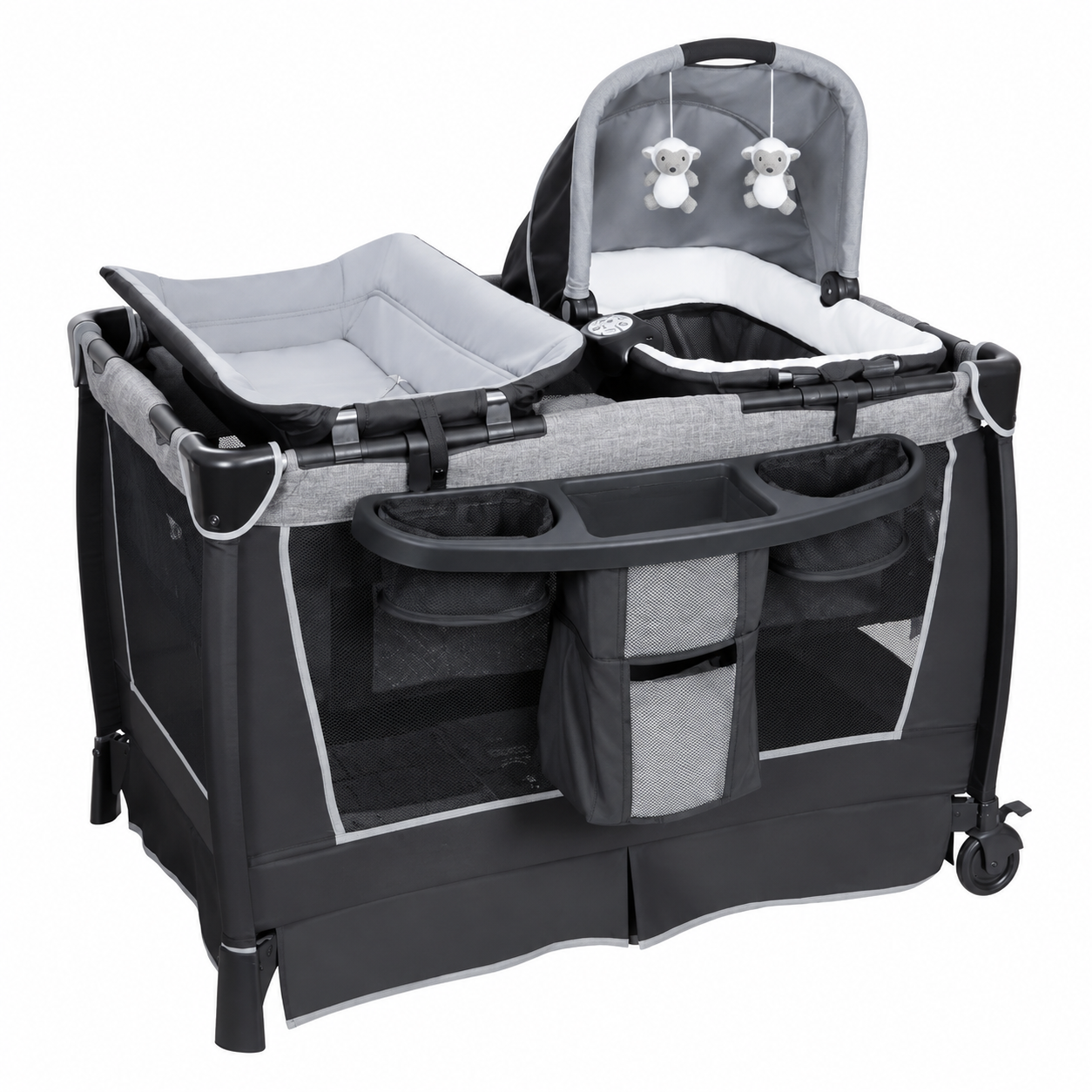 Portable Baby Playard with Bassinet & Changing Table