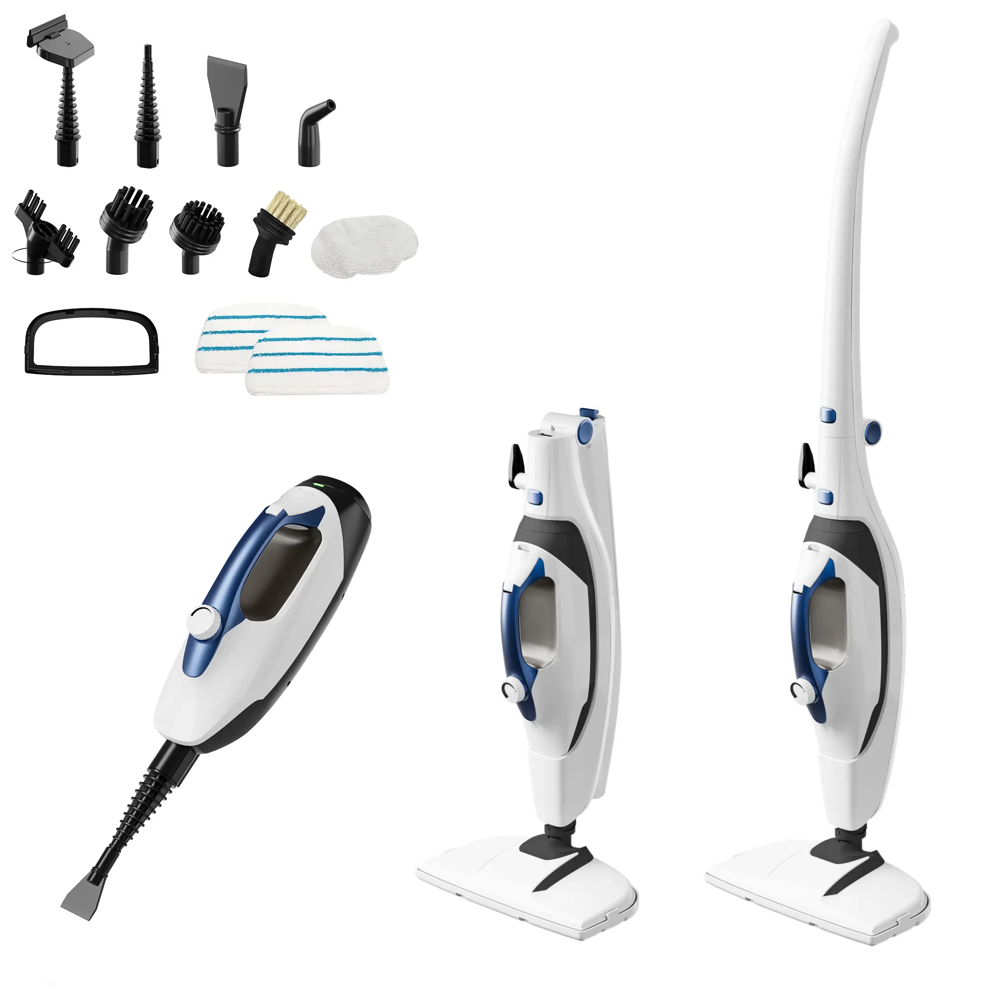 GLEEHILL 10-in-1 Steam Mop with Handheld Steamer