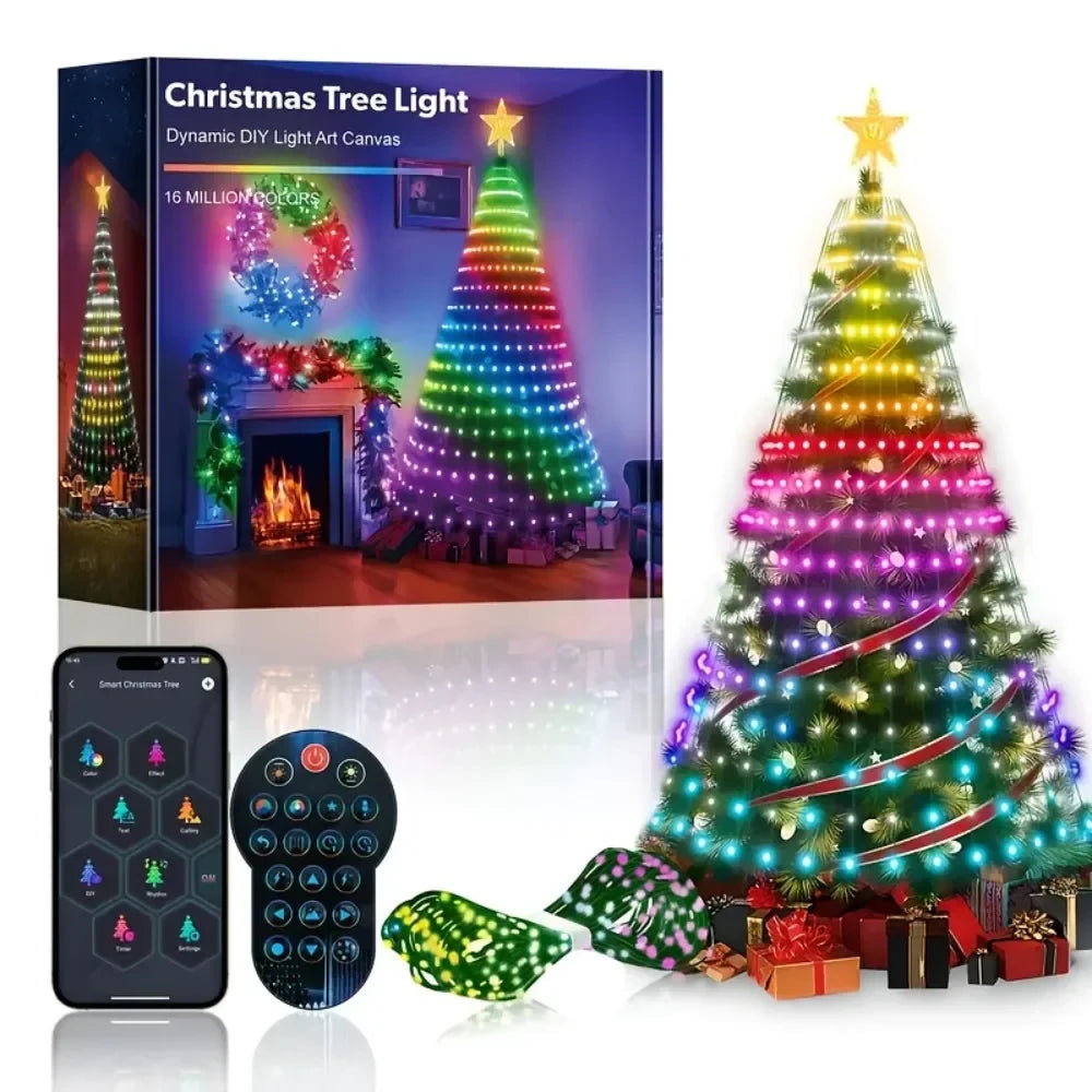 Smart LED Christmas Tree Lights 2.1m-400leds Eu Plug