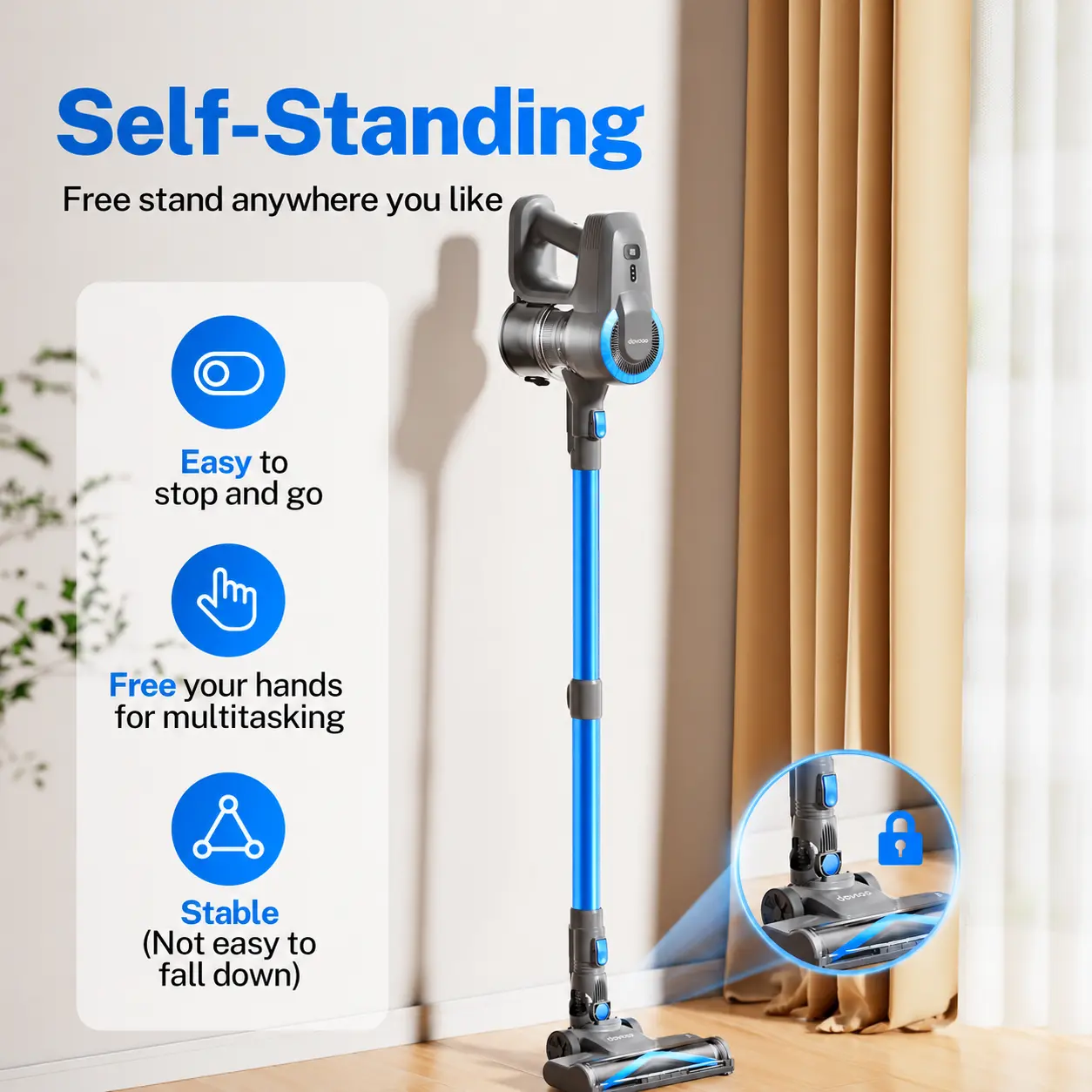 Devoac N3P Cordless Stick Vacuum Cleaner