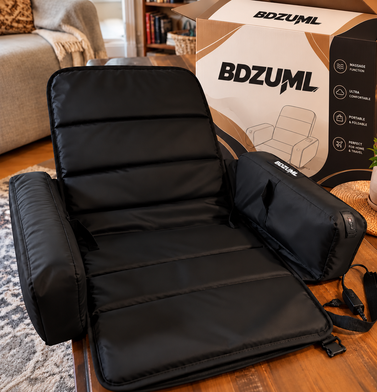 BDZUML seat being unpacked and set up