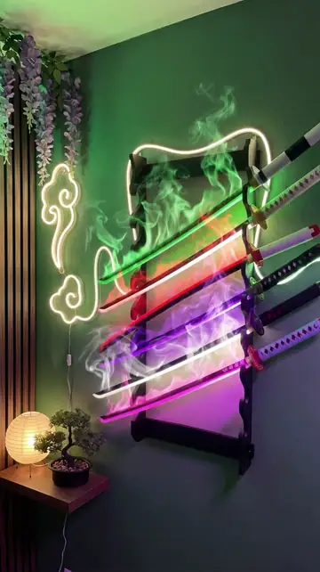 Illuminated mist blade demonstration 2