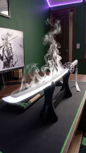 Illuminated mist blade demonstration 3