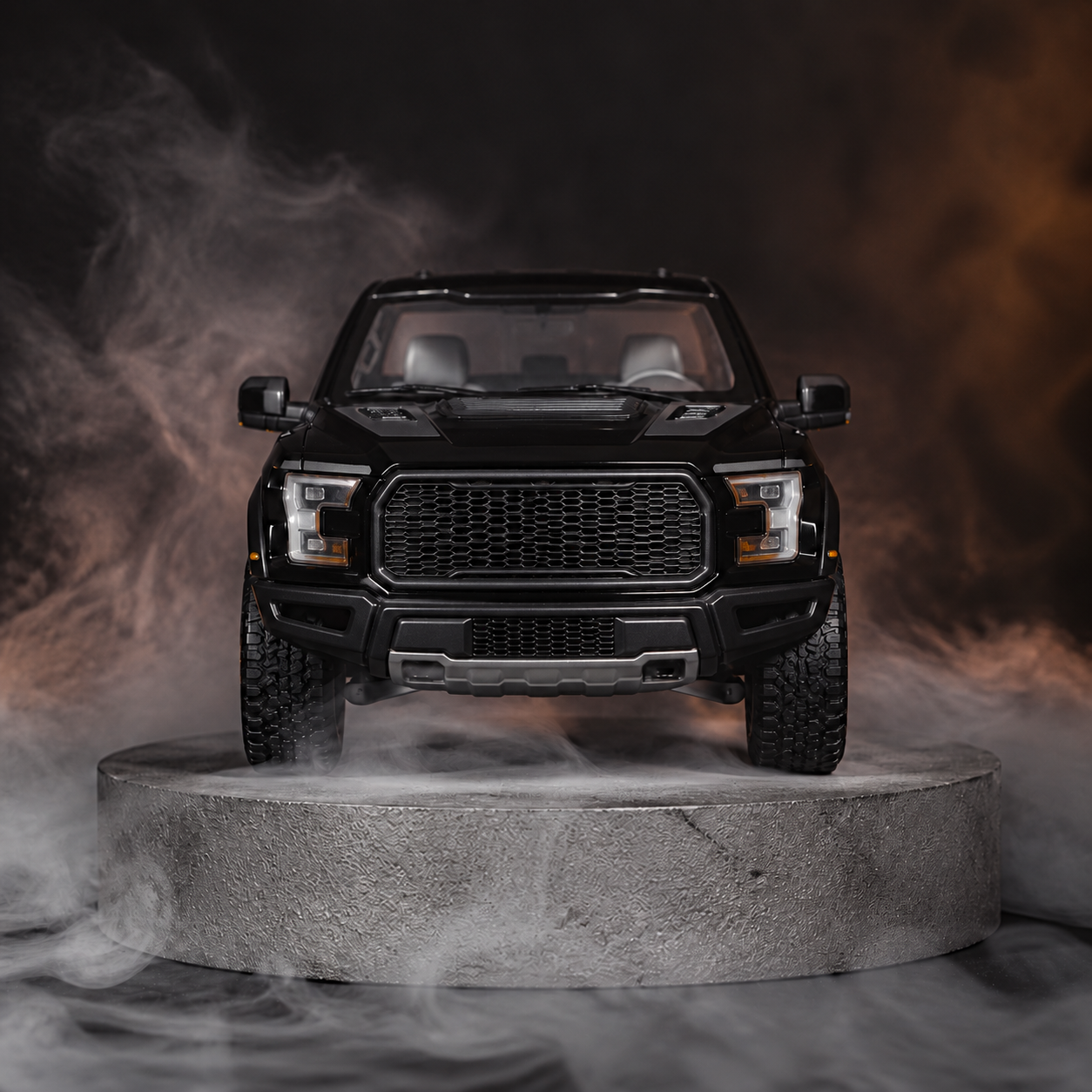 Black Raptor truck diffuser, front view