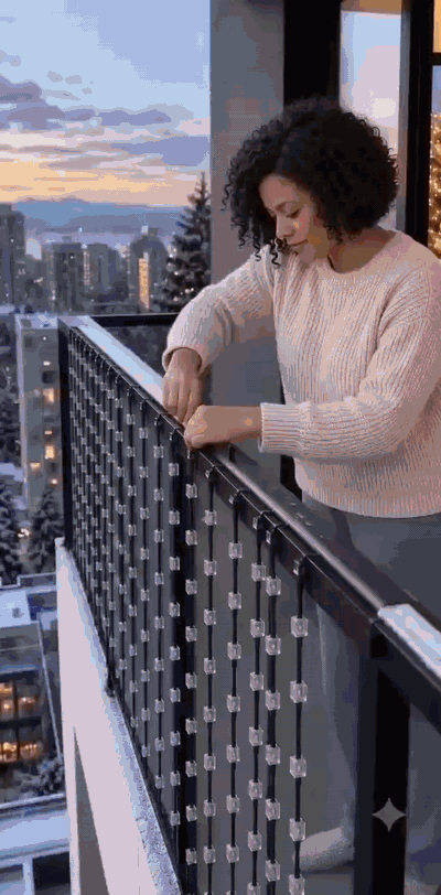 BDZUML Smart LED Balcony Christmas Lights