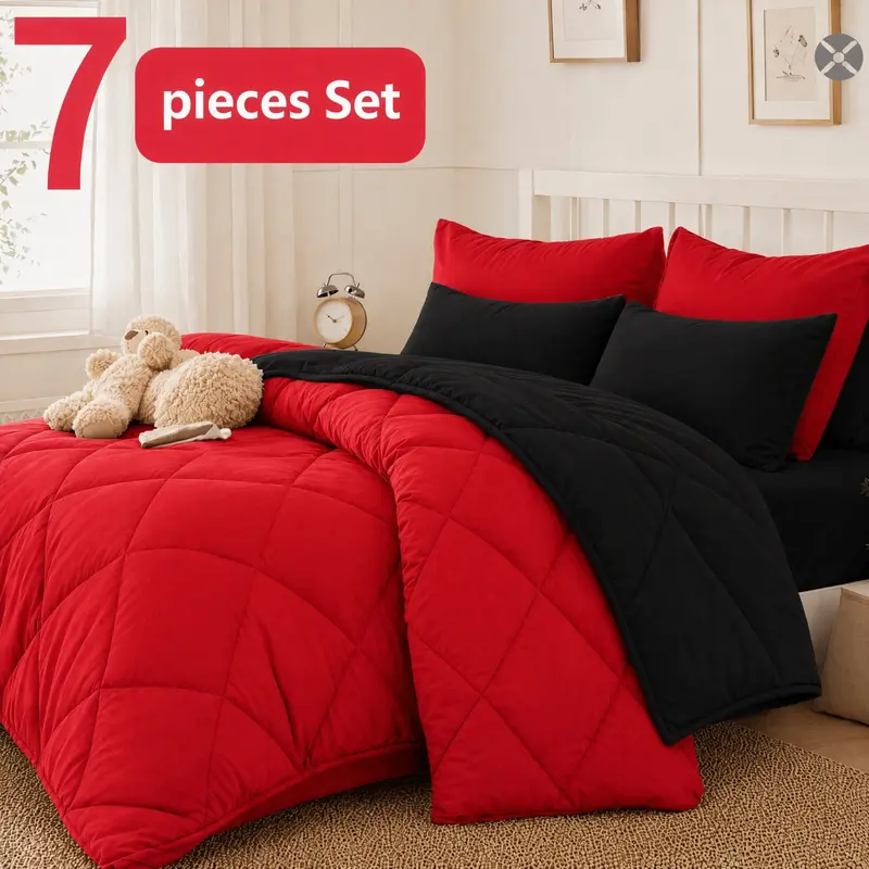 7-Piece Microfiber Comforter Set
