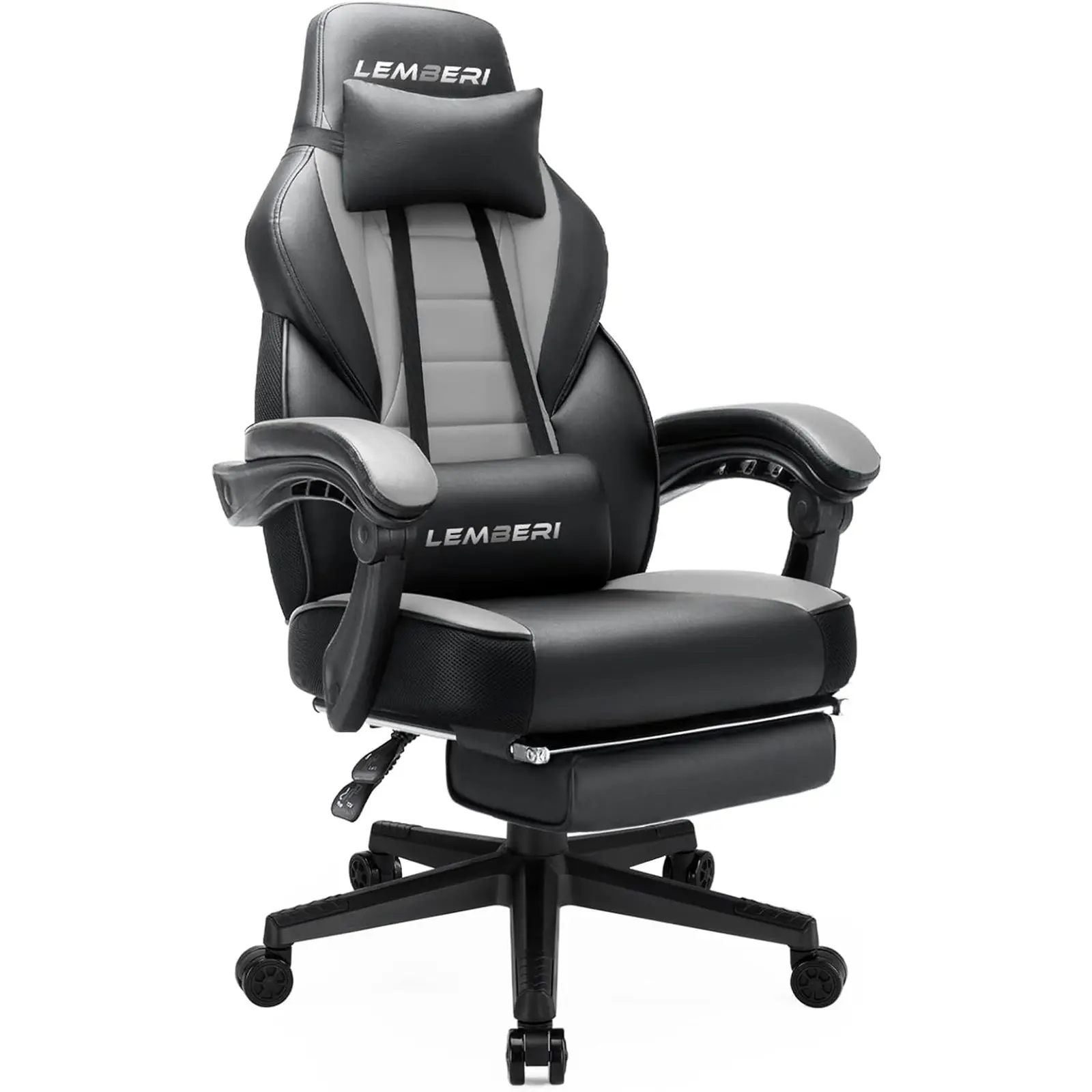 Gaming Chairs for Adults,Ergonomic Video Game Chairs with footrest,Big and Tall Gaming Chair 400lb Weight Capacity, Racing Style Computer Gamer Chair with Headrest and Lumbar Support